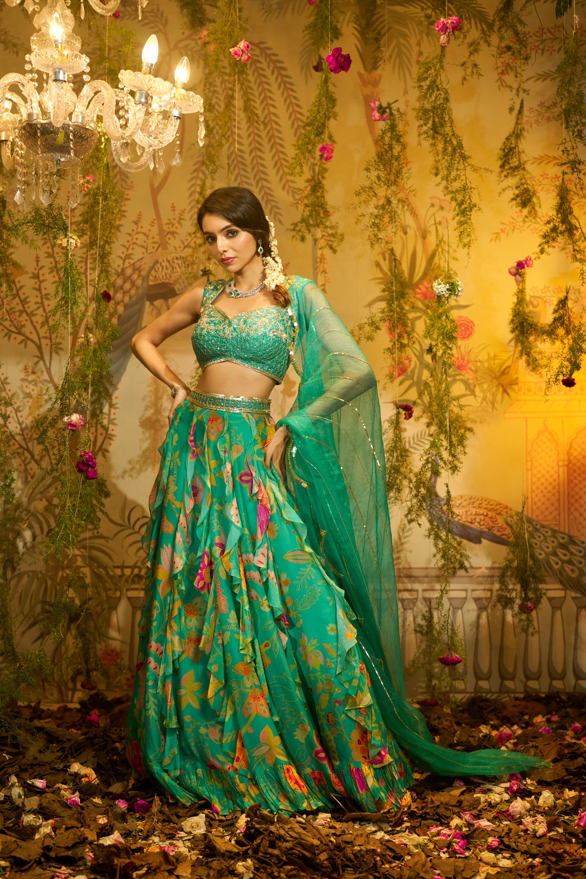 CHAMELI FRILL LEHENGA