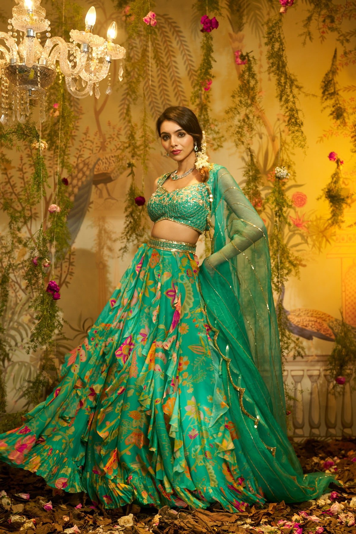 CHAMELI FRILL LEHENGA