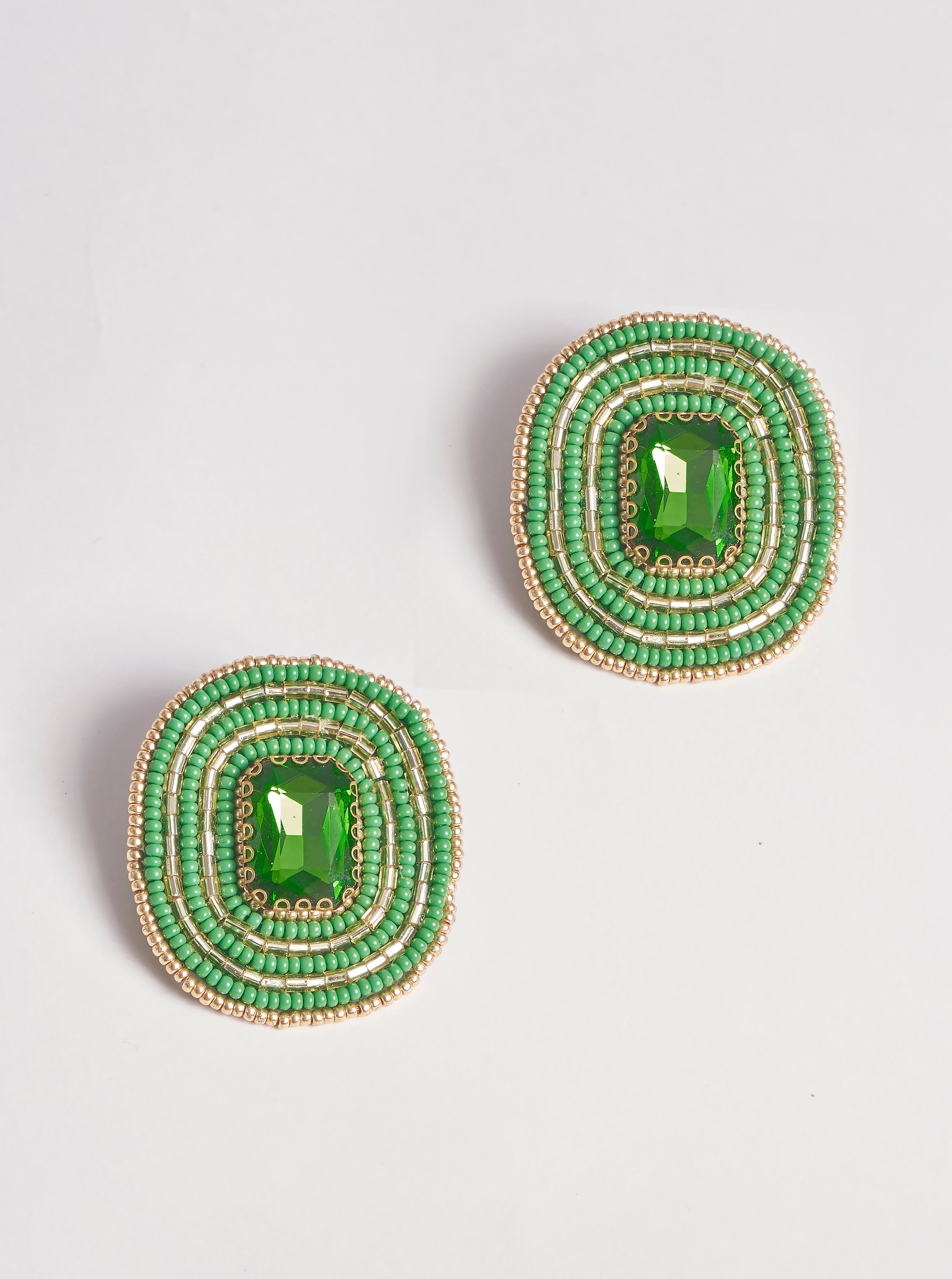 Emerald Stud Earrings