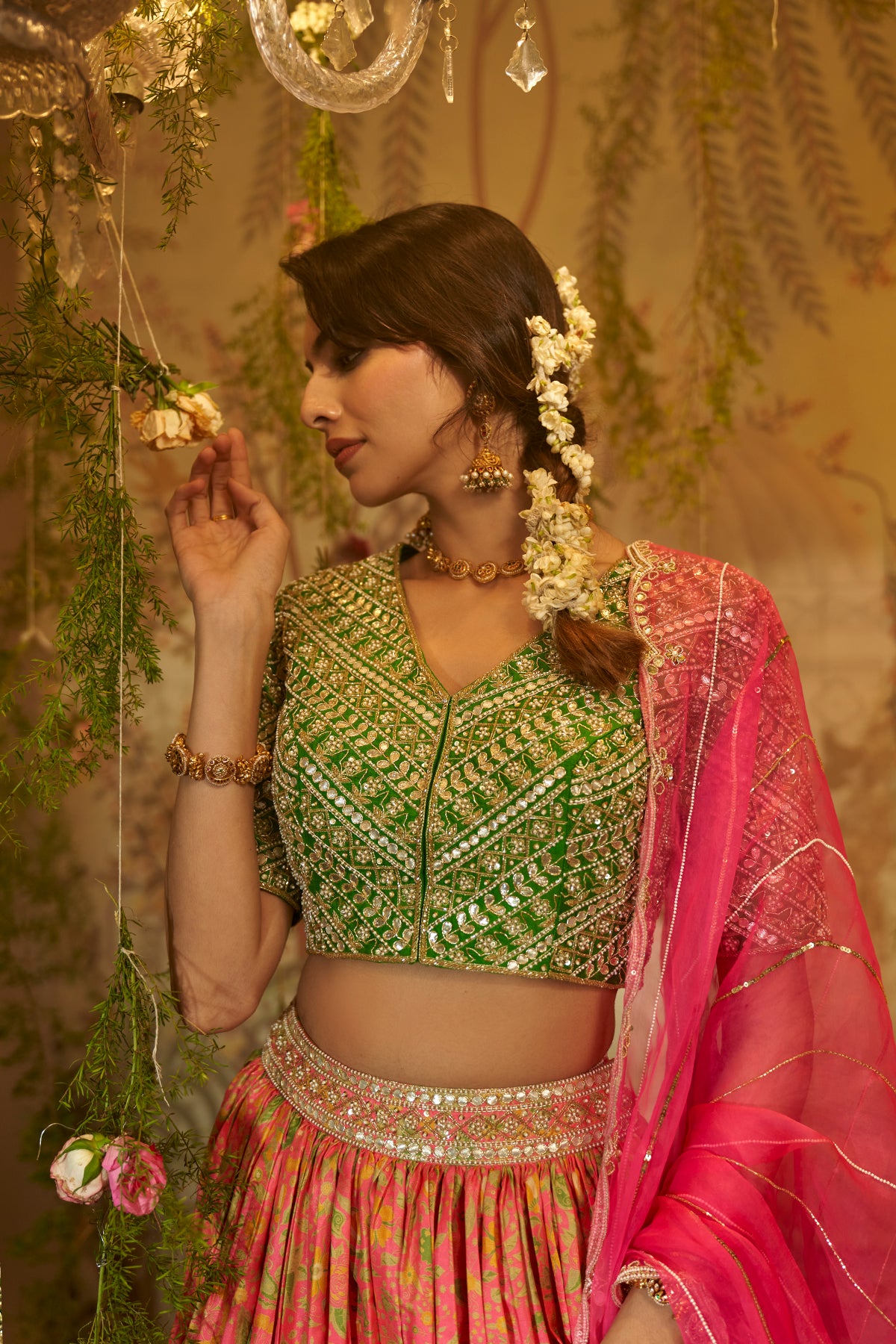 GUL MEHENDI LEHENGA