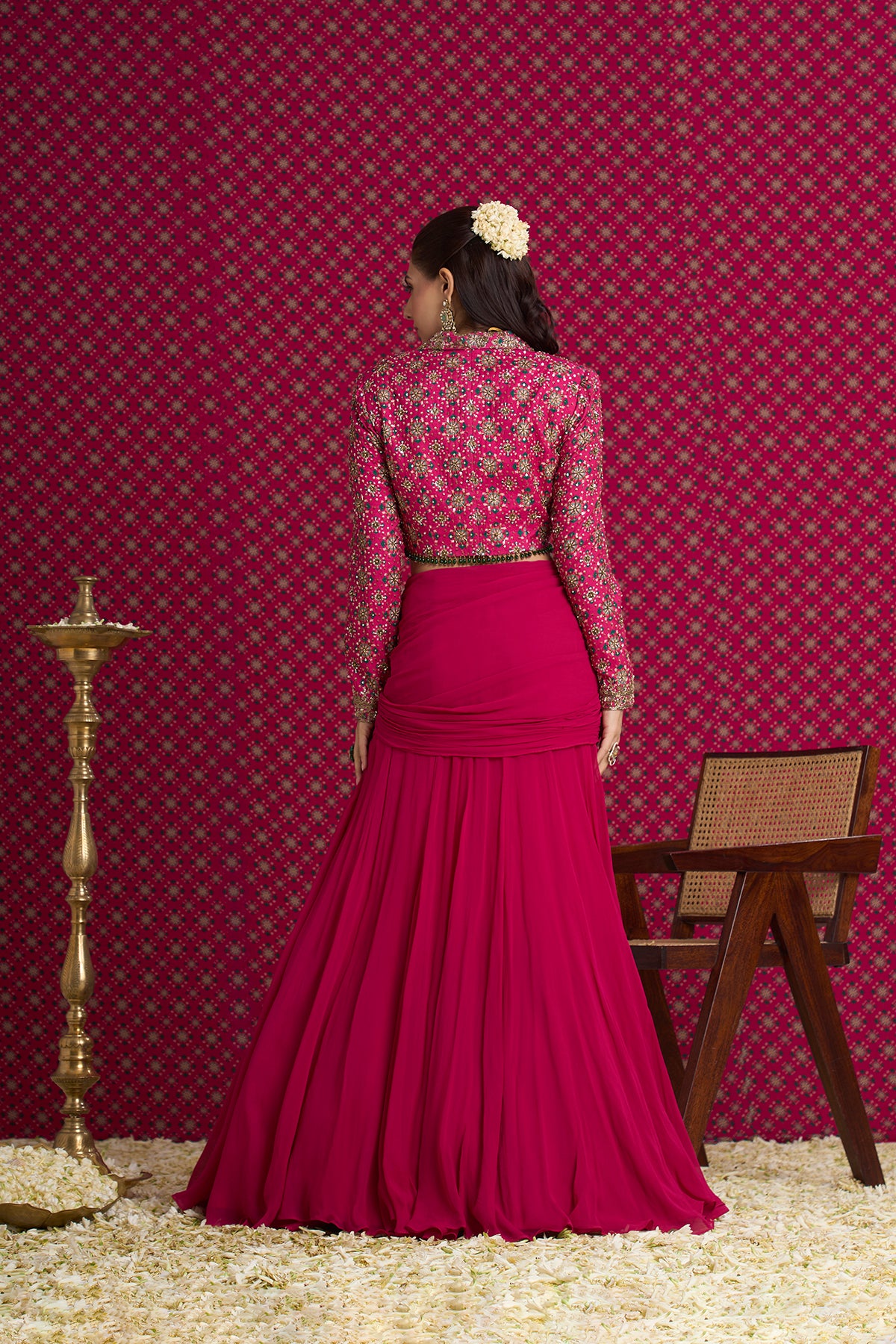 KETAKI DRAPE SKIRT SET