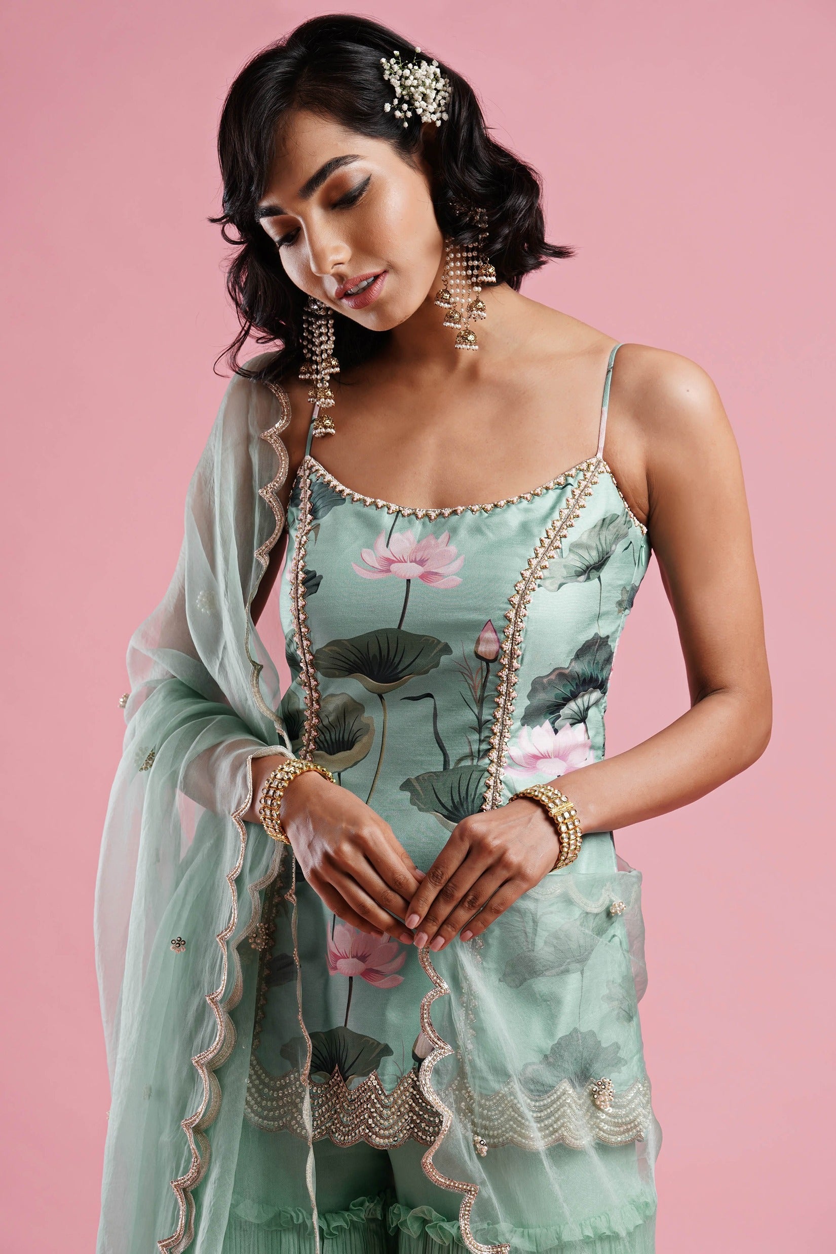 Princess Tunic with Gharara set