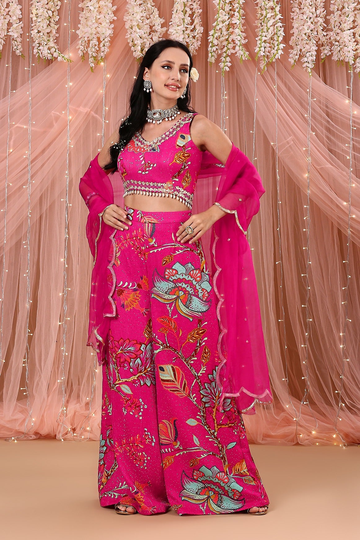 Rani Pink Palazzo Set