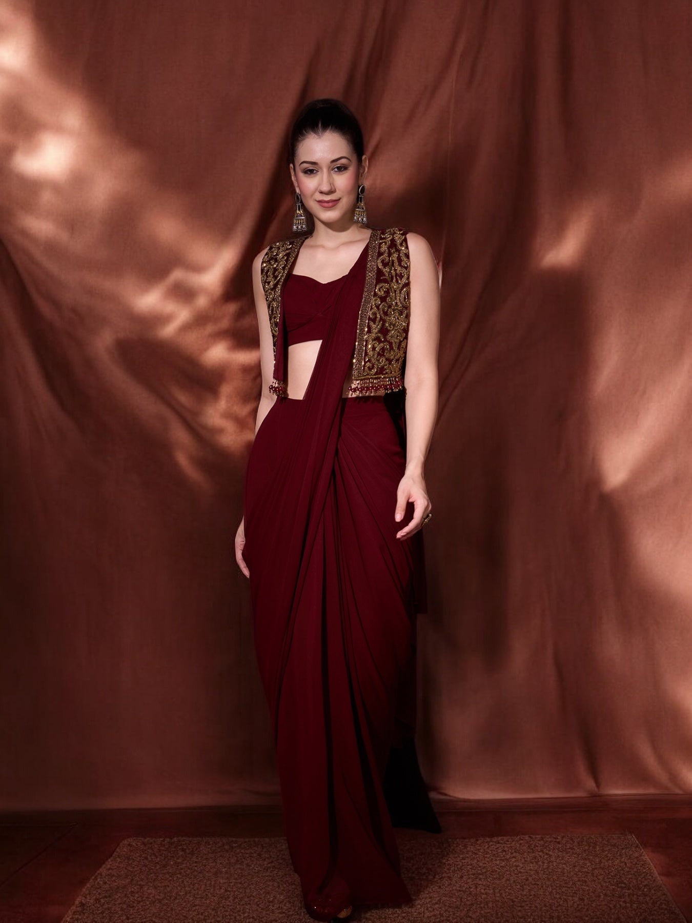 RUDRANI SAREE JACKET SET