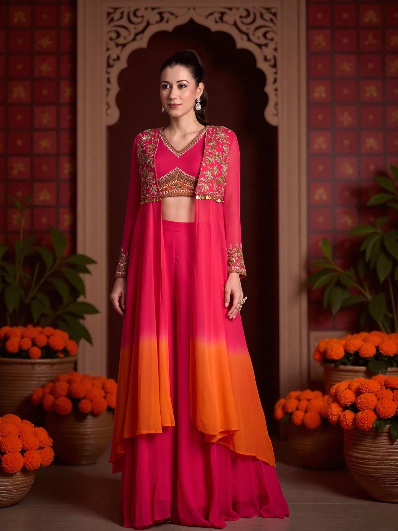 CHANDRIKAA JACKET SET