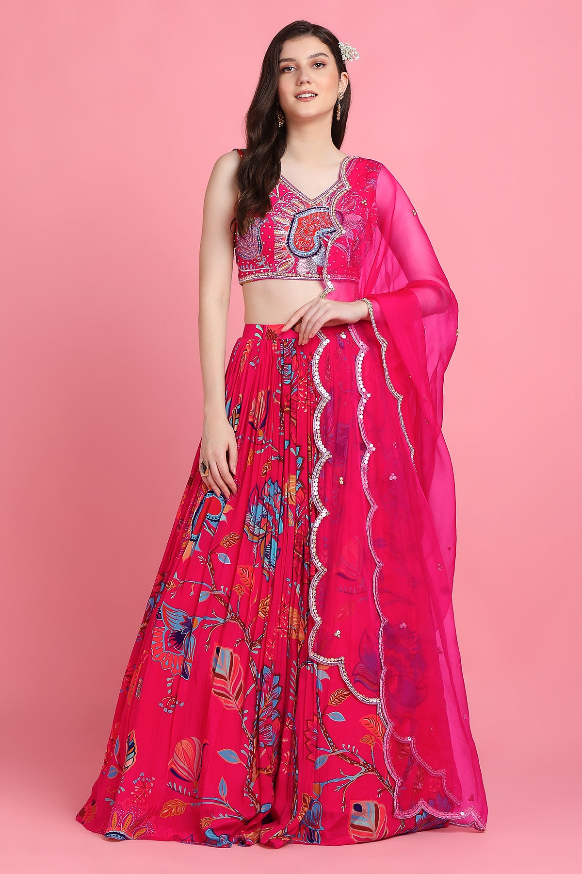 Pink Bahaar Lehenga