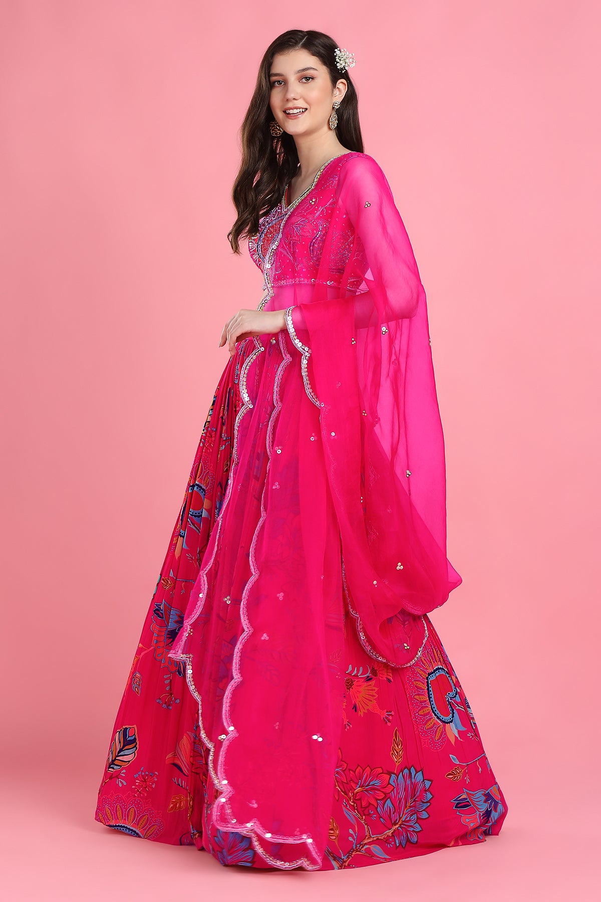 Pink Bahaar Lehenga