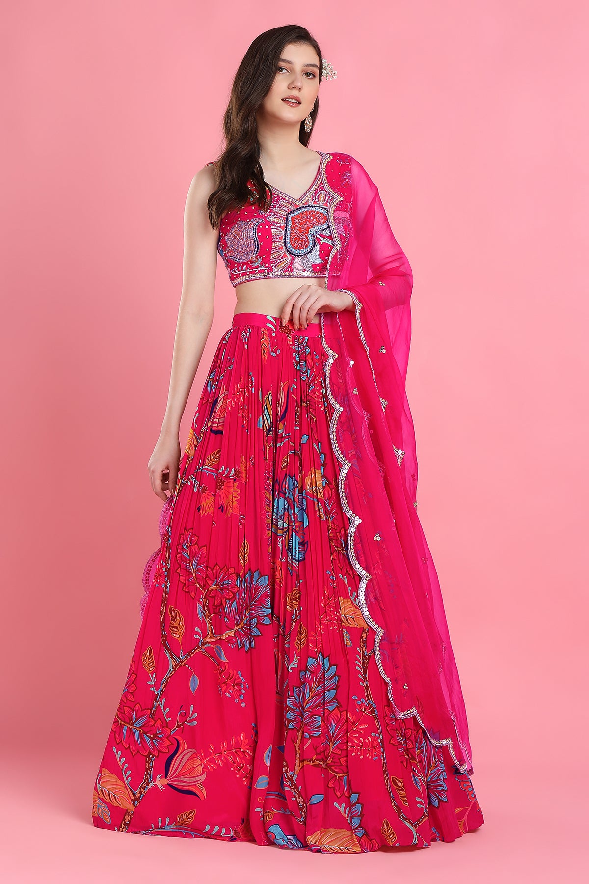 Pink Bahaar Lehenga