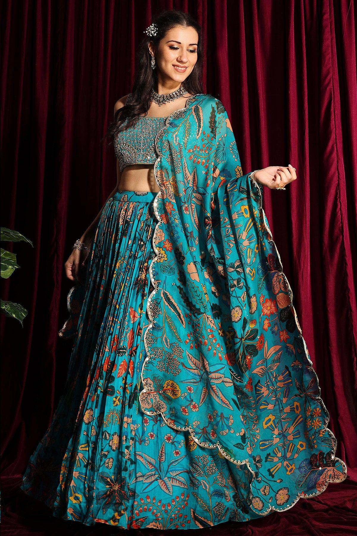 Organza Lehenga