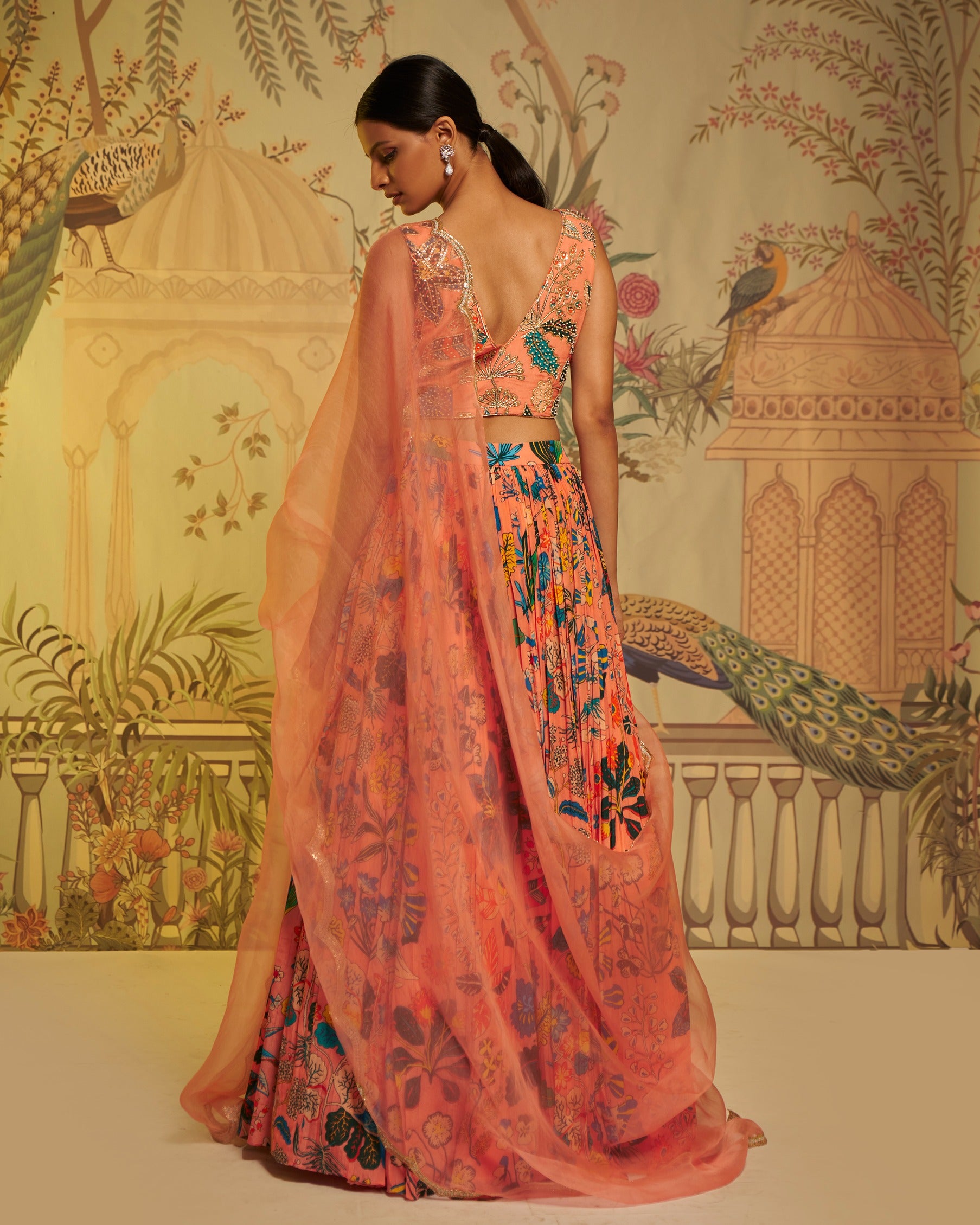 Peach Lehenga