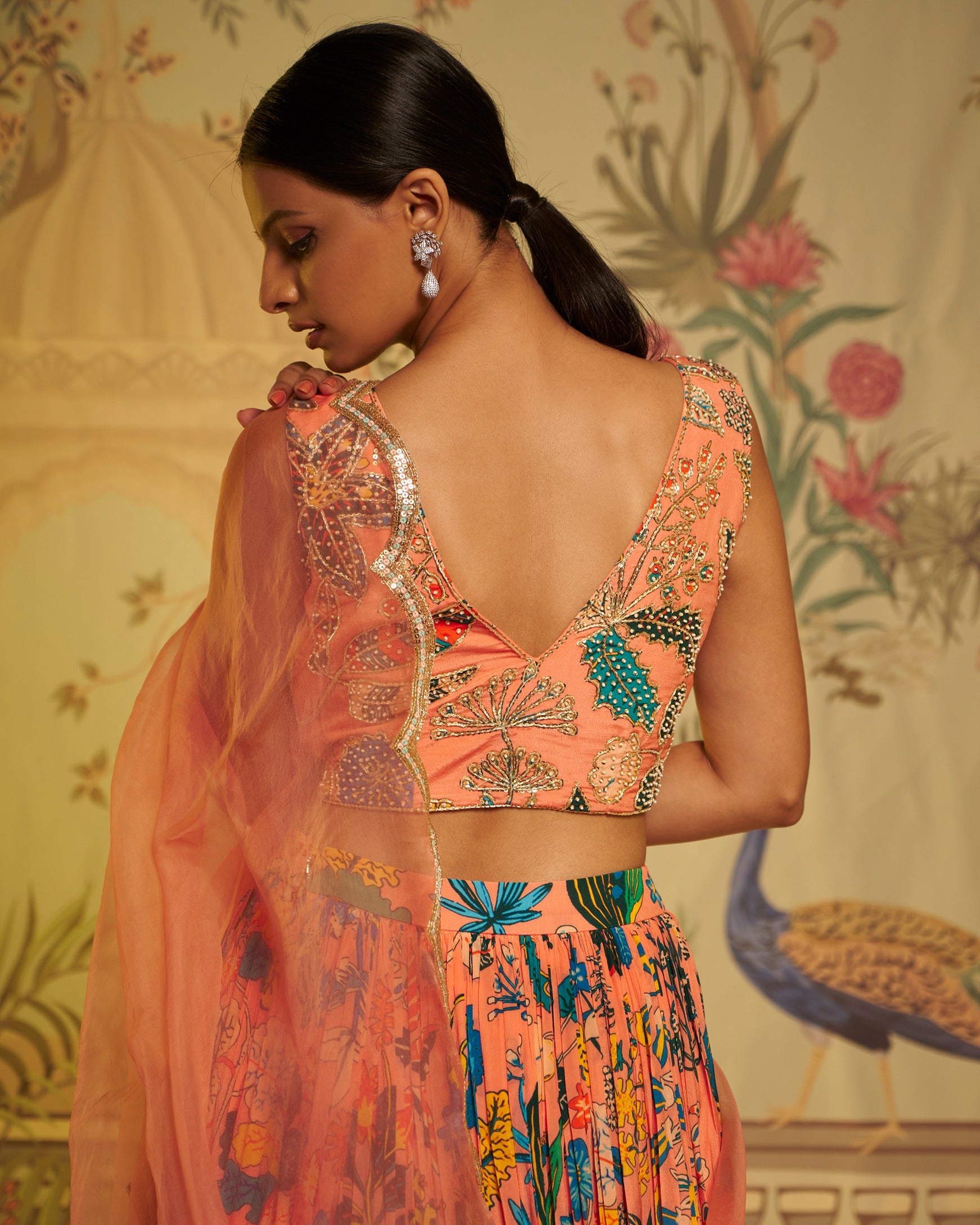 Peach Lehenga