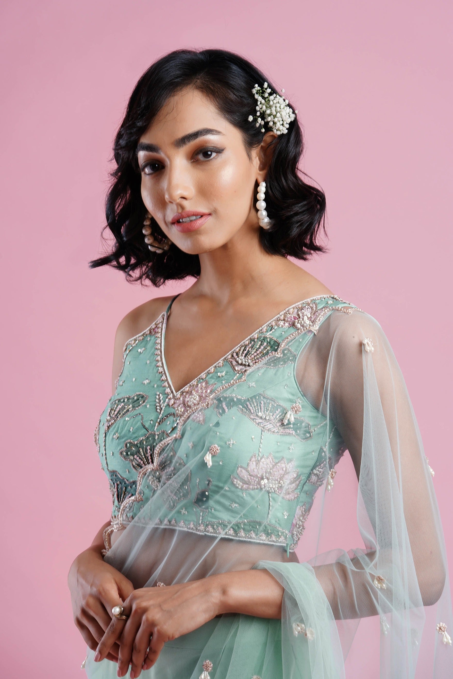 Fish frill sari