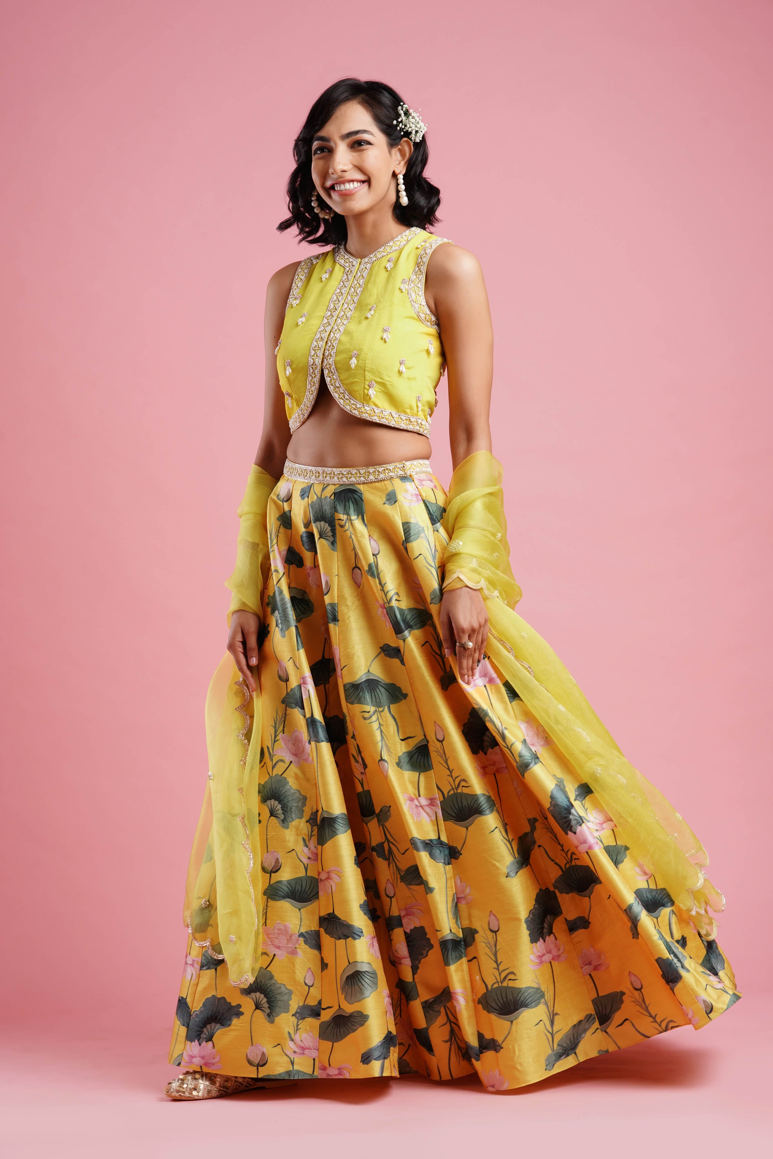 Shrug Jacket Lehenga