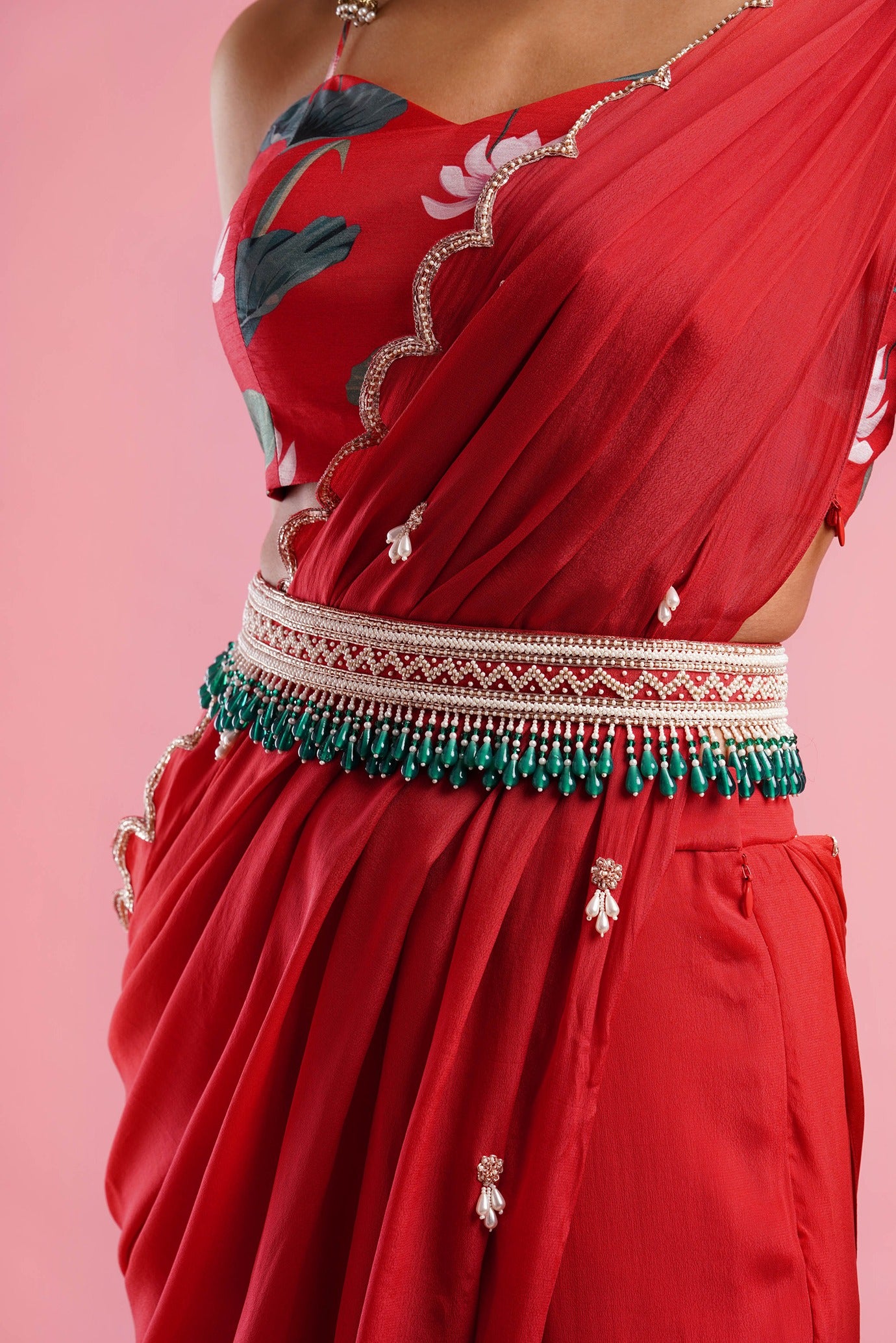 Drape Gharara Sari