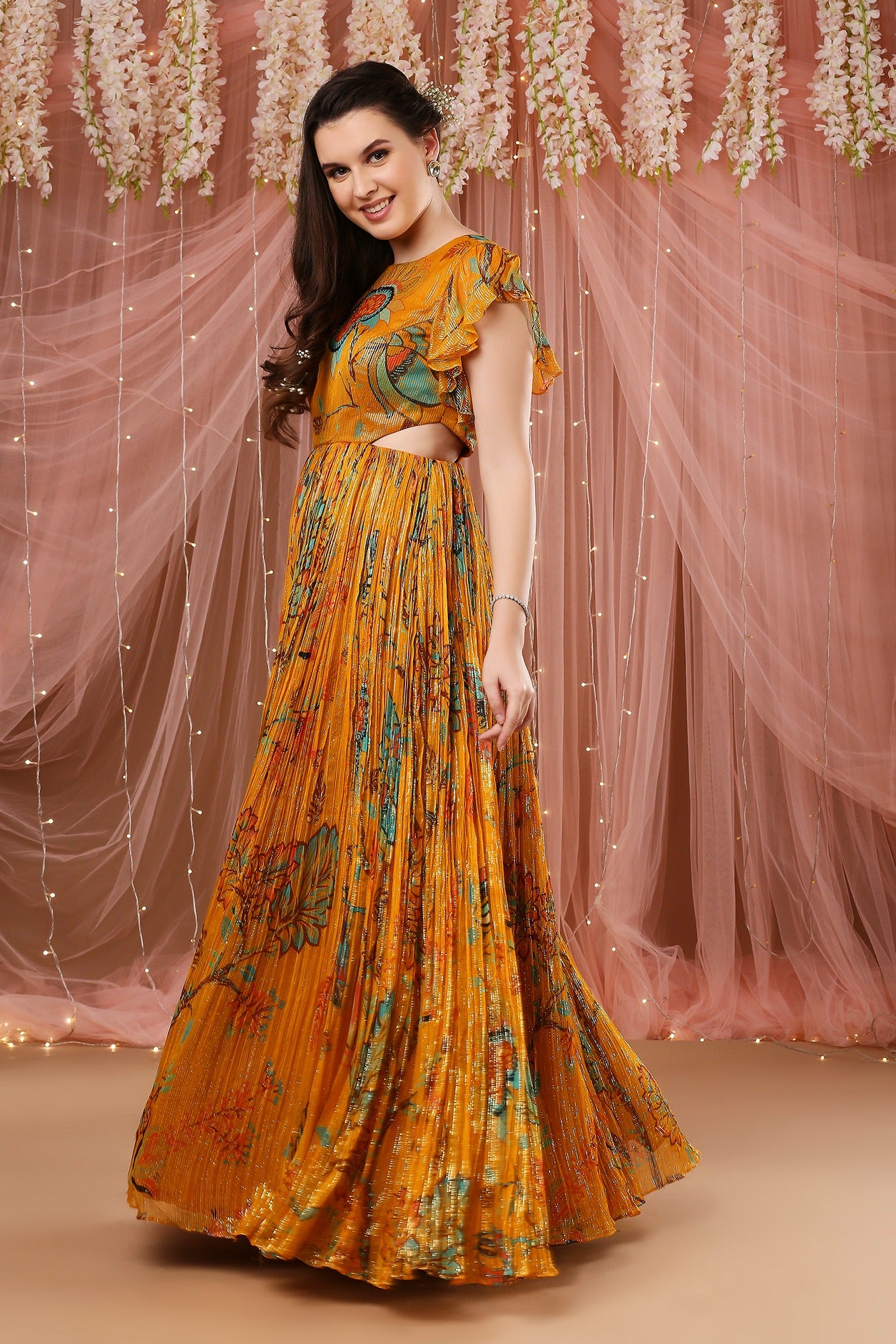 Mango Lurex gown