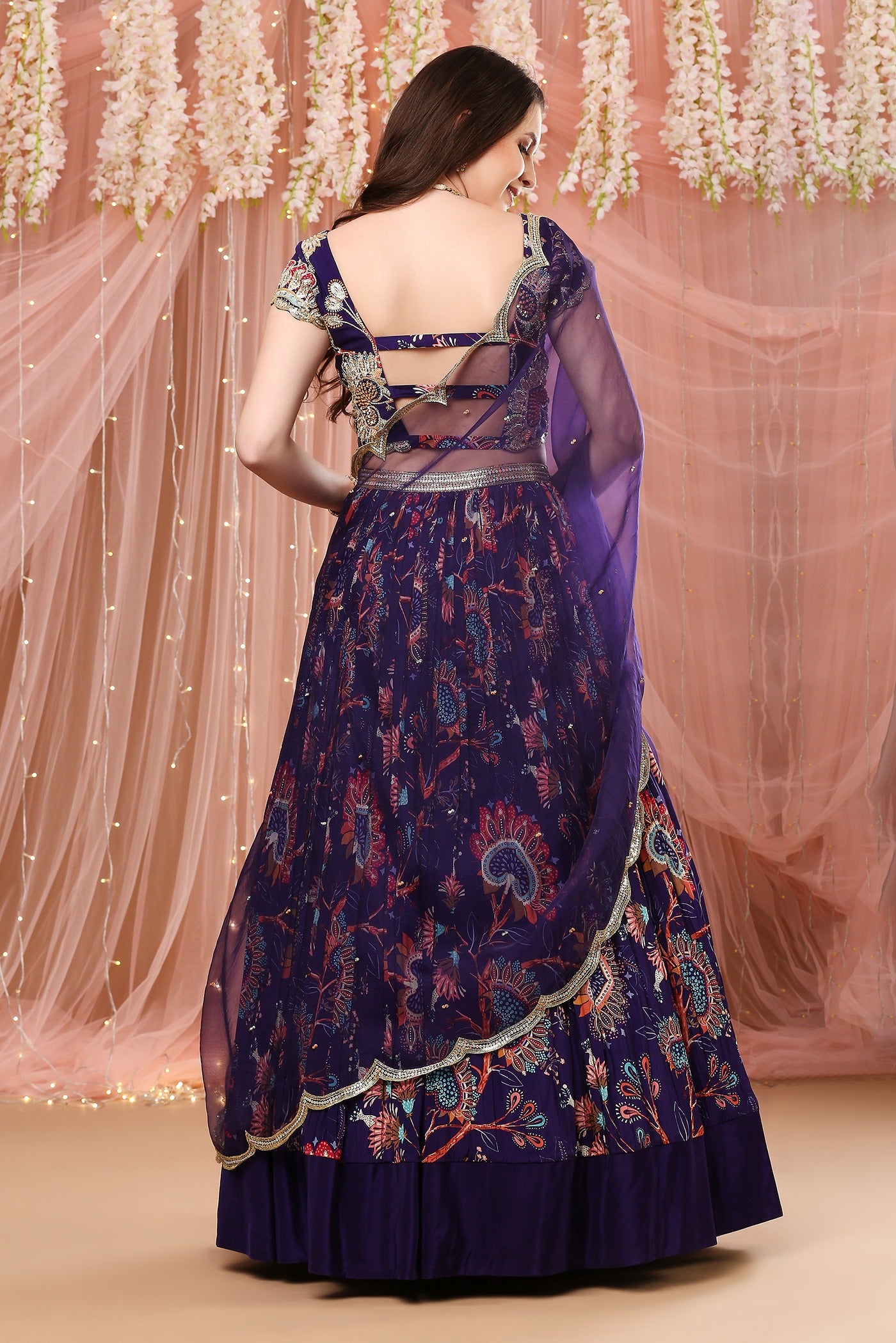 Purple Bahaar Lehenga