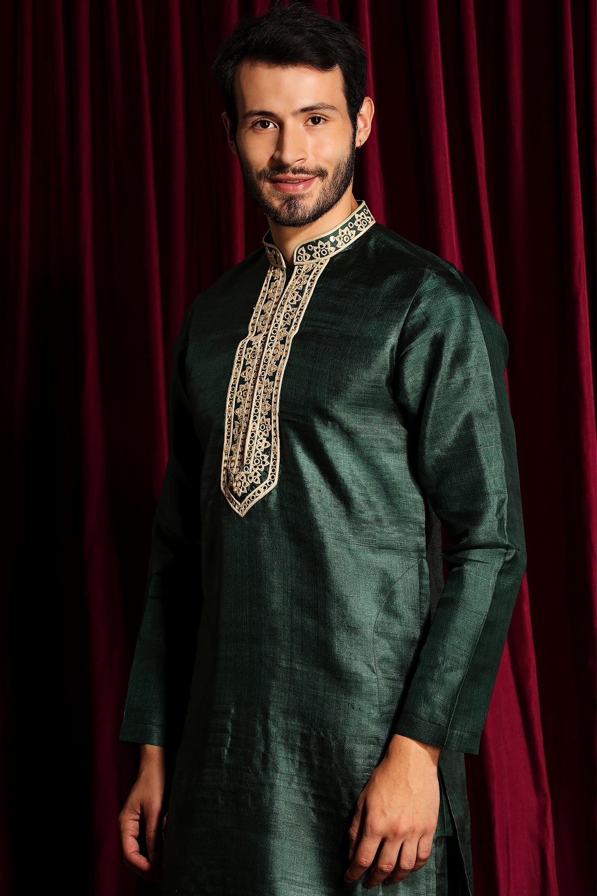 Green Kurta Set